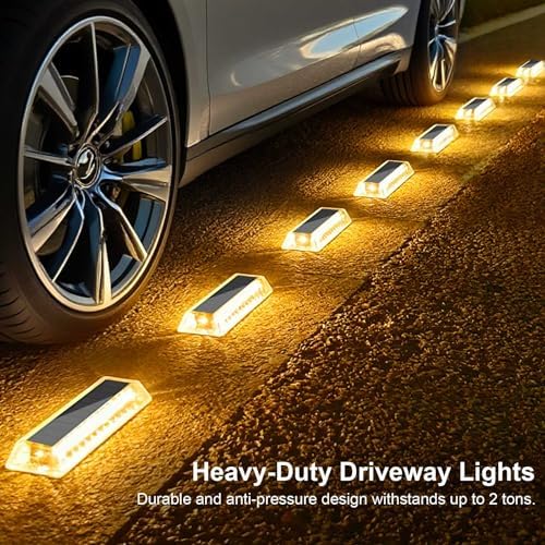 Lacasa Solar Deck Lights 8 Pack, Solar Light Outdoor Waterproof - Image 6