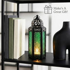Vela Lanterns Decorative Indoor Moroccan Candle Holder, Green, M, 12-Pack - Image 2
