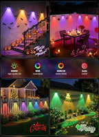 Brightown 12 Pack Solar Fence Lights Outdoor, 3000/4000/6000K/RGB 12 Modes - Image 6