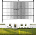No Dig Garden Fence Outdoor for Yard, 32in (H) x 11.8ft(L) by SecureSpacesCleanerPlaces