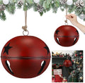 Civaner 1 Pcs 8 Inch Giant Metal Christmas Burgundy Jingle Bell by Civaner