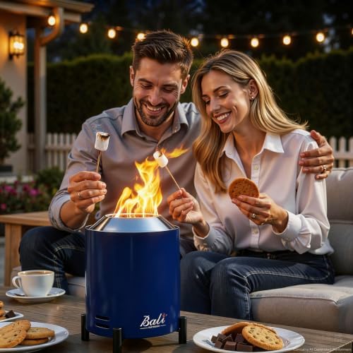 Tabletop Fire Pit Small Table Top Firepit Outdoor Smokeless Firepit Patio - Image 3