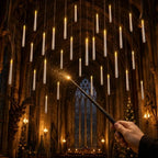 Enido 24 Pack Hanging Flameless Taper Candles with 2 Magic Wand Remotes, Battery Operated LED Floating Candles for Ceiling, Halloween Christmas Indoor Decor by outdoorcandleswithremote