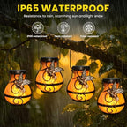 4 Pack Solar Lanterns Outdoor Waterproof, Hanging Hummingbird Flickering Flame Light Garden Decor Hanging Lights Decorative for Outside - Image 2
