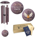 Personalized Guitar Memorial Wind Chimes for Loss of Loved One by Astarin