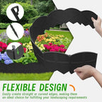 30Pcs 30Ft Black Landscape Edging Border Decorative Garden with Stakes Kits - Image 2