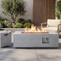 42'' Outdoor Propane Fire Pit Table Set w/Tank Cover Table by ReeQuo-BEAUTYYOURHOMEBEAUTYYOURLIFE