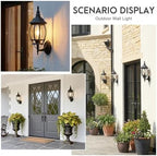 2-Pack Waterproof Aluminum Outdoor Light Fixture Exterior Porch Lights Outdoor Wall Sconces,Anti-Rust Porch Lights for Outside Garage Patio Exterior Lights for House - Image 6