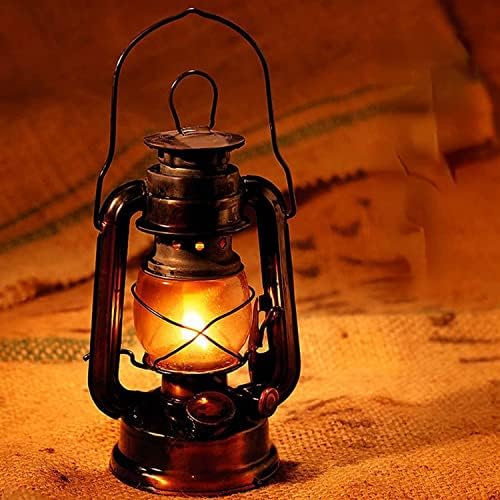 POCHY Classic Oil Lamp 12.2 Inch Oil Lamp Vintage Oil Lantern Metal Hanging Hurricane Lamp for Outdoor Indoor Lighting Use Kerosene Lamp Portable - Image 4