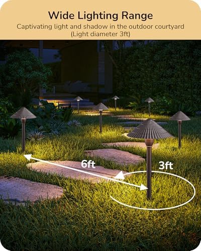 EDISHINE Low Voltage Landscape Lights, 5CCT Outdoor Walkway Lights 12 Pack - Image 4