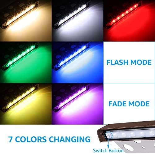 LEONLITE 4-Pack RGBCW 4 Inch LED Hardscape Lighting, Color Changing - Image 2
