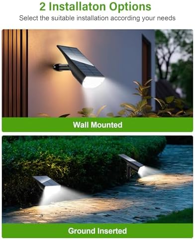 Solar Spotlights Outdoor Waterproof IP65, 3 Lighting Modes Outdoor Solar Spot Lights for Yard Pathway Landscape, Cold White, 2 Pack - Image 6