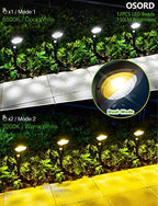 Solar Pathway Lights,【2 Pack】 Solar Garden Lights Outdoor Waterproof Solar Powered Path Light Auto On/Off for Landscape Path Yard Patio Walkway Driveway Pool Holiday (Cool White & Warm White) - Image 3