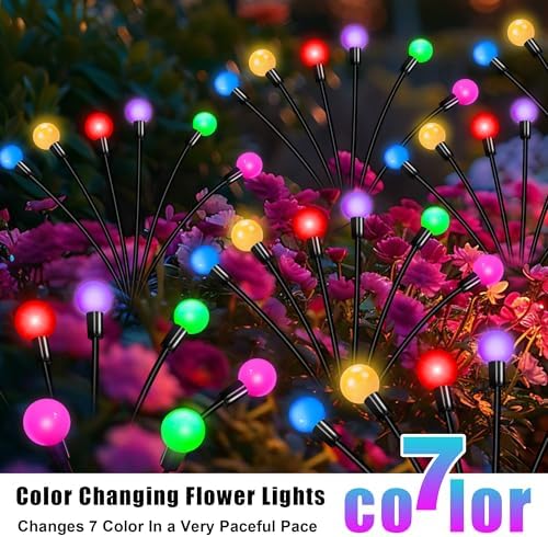 Solar Garden Lights Outdoor Waterproof, Swaying Firefly Light, Garden Decor - Image 3