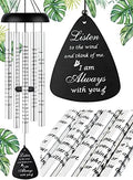 Fabuday 36'' Sympathy Wind Chimes Memorial Gift for Loss of Loved One Black by Fabuday