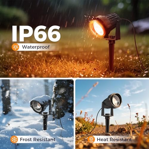 L LOHAS LED Halloween Lights Outdoor, Orange and Purple Spotlight 5W - Image 3