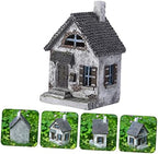 Garden House Shape Decor Resin Small House Miniature Home Outdoor Decoration - Image 4