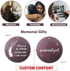 Personalized Wind Chimes Memorial Gifts, Listen to the Wind Know I am Near - Image 6