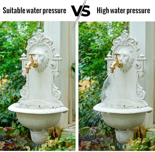 Sungmor Cast Iron Wall Mounted Garden Sink, Washing Basin with Faucet - Image 3