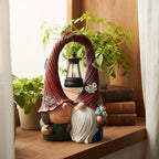 Couple Gnome Figurine with Solar Lantern Gnome Lamp Decor Garden Statue Outside Outdoor Yard Housewarming Gifts for Mom Women Grandma Valentine's Day Anniversary - Image 3