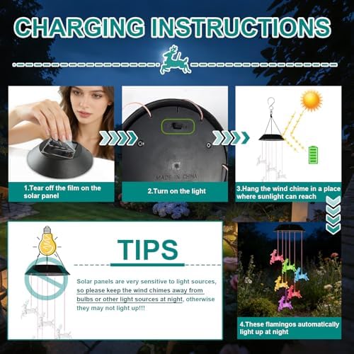 7-Color Light Changing Deer Solar Lights for Outside, Solar Lights - Image 4