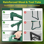 Saker Garden Kneeler and Seat Foldable Gardening Stool with Extendable Legs - Image 6