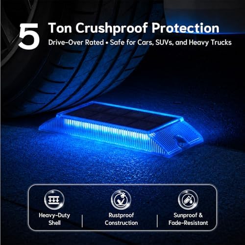 Solar Step Lights Outdoor, 12 Pack 2 Colors in 1 LED Solar Walkway Lights - Image 3