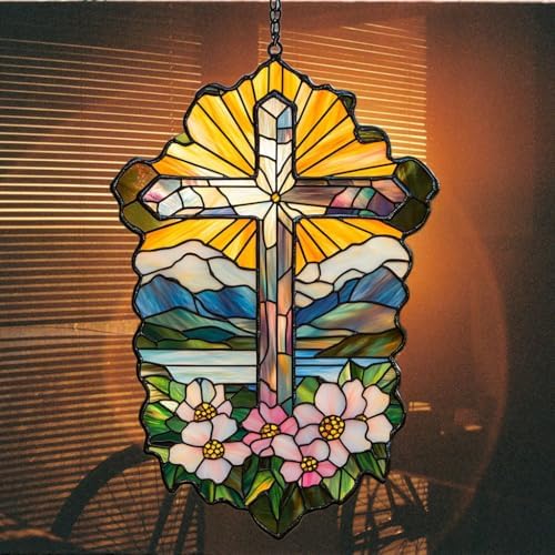 Religious Christian Cross Acrylic Suncatcher - Image 7