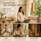 Bamboo Wind Chime-432Hz Tuned for Alpha Wave Relaxation, Focus & Meditation - Image 4
