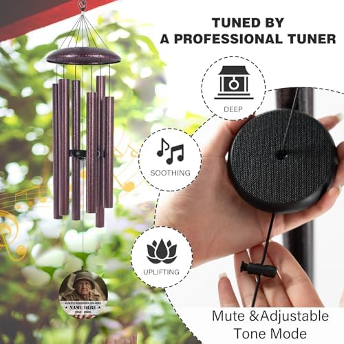 Personalized Memorial Soldier Wind Chimes for Loss Comrade-in-arms - Image 5
