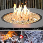 Skyflame 15-Pounds Gold Reflective Fire Glass for Gas Fireplace Fire Pit - Image 3