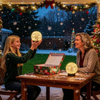 Beautyard Solar Globe Lights Outdoor Large Garden Decor USB Charged 4.72" Diameter 40LED 1000mAh Solar Lights Cracked Glass Globe Solar Power Yard Patio Garden (4.72'' Large 2 Pack Warm White) - Image 2