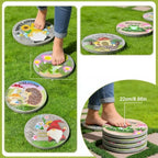 GZHERVICES Stepping Stone Ornaments for Courtyard Decor, Garden Landscape Stepping Stones and Lawn Walkway Pads, Decorative Garden Stones and Patio Path Pavers(Multi-Colored-A) - Image 6