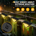 BKBB PPBB Solar Step Lights for Outside, Solar Stair Lights Outdoor Waterproof, Deck Step Lights for Fence, Patio, Yard, Porch, Front Door, Sidewalk, Garden, Patio Decor (8, Warm White) - Image 3