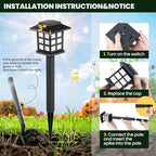 GIGALUMI Halloween Solar Lights Outdoor,12ps Green Halloween Decorations. - Image 6