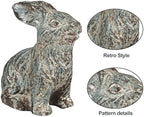 All Chic Bunny Decor Garden Statue Cement Rabbit Statue for Home Garden Indoor Outdoor Statues for Yard,Front Yard Decor,Easter Rabbit Figurines（Blue） - Image 3
