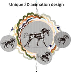 Aoedelyart Wind Chimes for Outside with 3D Animations Horse Wind Spinner,37" Memorial Wind Chimes Outdoor Garden Decor,Horse Gifts for Women Mom Grandma Men Father,Patio Decorations,Garden Ornaments - Image 4