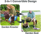 Garden Kneeler and Seat with Tool Pouches - Heavy Duty Gardening Bench for Arthritis Relief, Comfortable Eva Foam Pad for Parents and Gardeners - Image 6