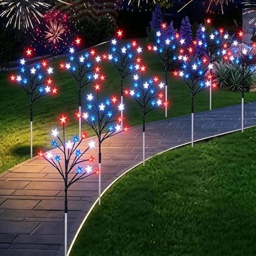 Solar Path Lights for Garden Stake Included Waterproof Weather-Resistant - Image 2