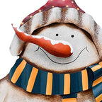 Christmas Snowman Garden Stake Rustic Metal Xmas Yard Sign for Lawn Pathway Patio Outdoor Christmas Decorations - Image 7