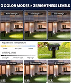 ALFIOT Solar Spot Lights Outdoor, Large Solar Spotlight, 4 Pack - Image 2
