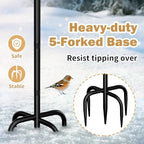 100W Heated Bird Bath for Outdoors, Heated Birdbath Water Heater, Khaki - Image 5