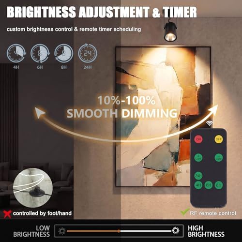 LED Spotlight Indoor for Plants Uplights Lamp Accent Lighting Decor 12V Low Voltage Warm White Up Down Spot Lights Outdoor Landscape Lighting 2 Pack(Adapter, Base and Stake Included) - Image 4