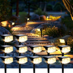 SOLPEX Solar Spot Lights Outdoor Waterproof 12 Pack Warm White by Solpex