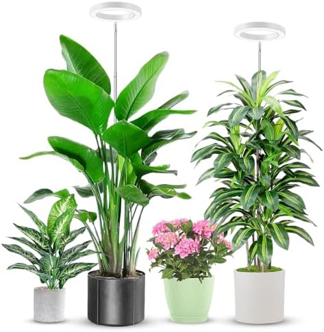 Aokrean 6.3in Grow Lights for Indoor Plants,6000K Full Spectrum Plant Light by Aokrean