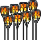 Solar Lights Outdoor 43" Flickering Flame Solar Torch Lights by Ollivage