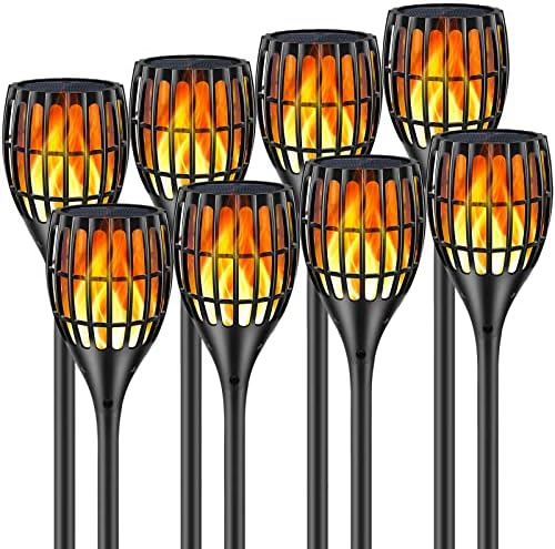 Solar Lights Outdoor 43" Flickering Flame Solar Torch Lights by Ollivage