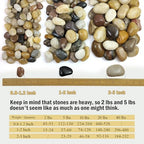 FANTIAN 20 lbs River Rocks for Landscaping, 2-3 Inch Pebbles for Plants - Image 3