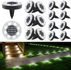 Joomer 16 Pack 2.9inch Solar Ground Lights Outdoor, White by Joomer