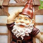 Garden Gnomes Tree Hugger, Tree Face Garden Gift, Garden Peeker Yard Art Resin, 12 inch - Image 3